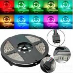 Cinta Led Multicolor RGB Luz 5mts + Control + Adaptador - Imagen 3