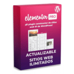 ELEMENTOR PRO - WORDPRESS - SITIOS WEB ILIMITADOS
